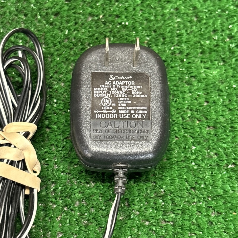 COBRA Model: GA-CD Power Supply Adaptor 12V - 300mA‎ OEM Adapter *Charger Only* - Picture 2 of 6